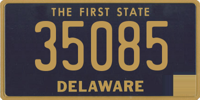 DE license plate 35085