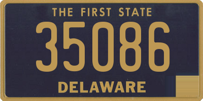 DE license plate 35086