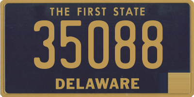 DE license plate 35088