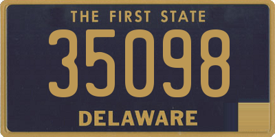 DE license plate 35098