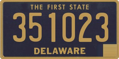 DE license plate 351023