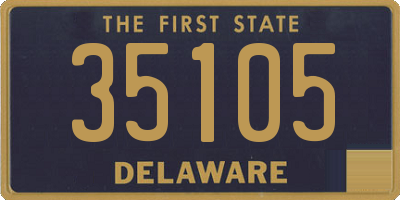DE license plate 35105