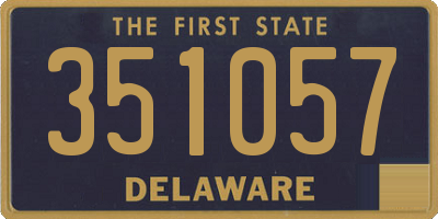 DE license plate 351057