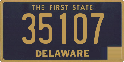 DE license plate 35107