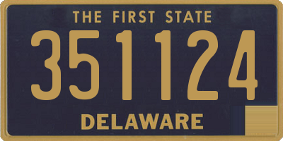 DE license plate 351124