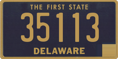 DE license plate 35113