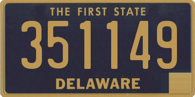 DE license plate 351149