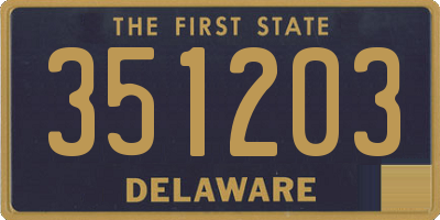 DE license plate 351203