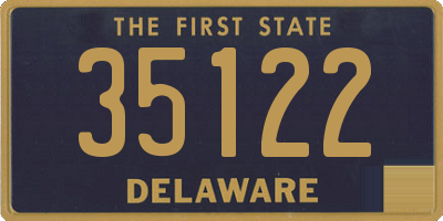 DE license plate 35122