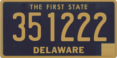 DE license plate 351222