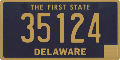 DE license plate 35124