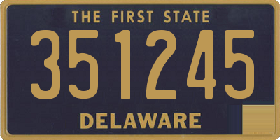 DE license plate 351245