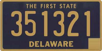 DE license plate 351321