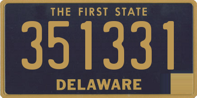DE license plate 351331