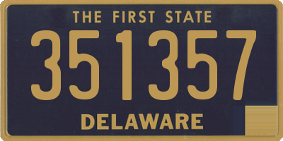 DE license plate 351357