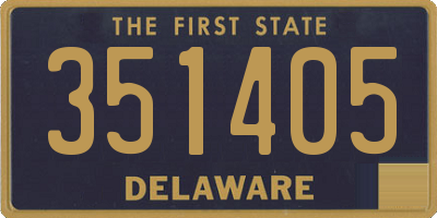 DE license plate 351405