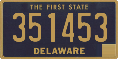 DE license plate 351453