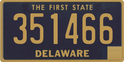 DE license plate 351466