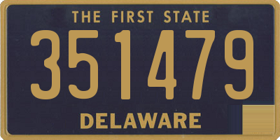 DE license plate 351479