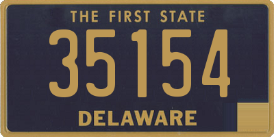 DE license plate 35154