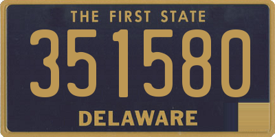 DE license plate 351580