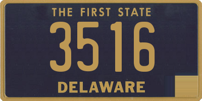 DE license plate 3516