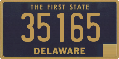 DE license plate 35165