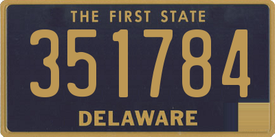 DE license plate 351784