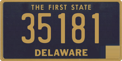 DE license plate 35181