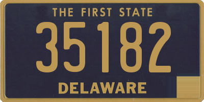 DE license plate 35182