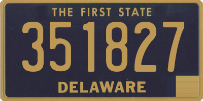 DE license plate 351827