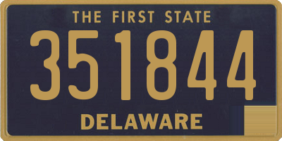 DE license plate 351844