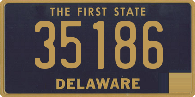 DE license plate 35186