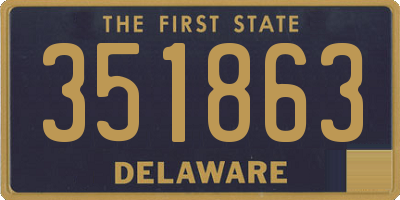 DE license plate 351863