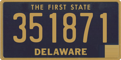 DE license plate 351871