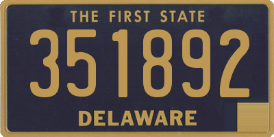 DE license plate 351892