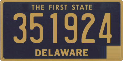 DE license plate 351924