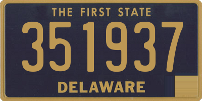 DE license plate 351937