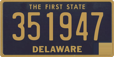 DE license plate 351947