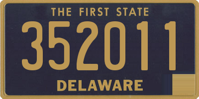 DE license plate 352011