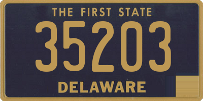 DE license plate 35203