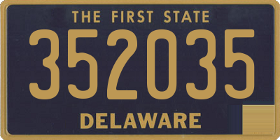 DE license plate 352035
