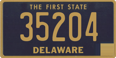 DE license plate 35204
