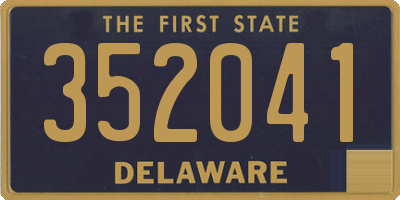 DE license plate 352041