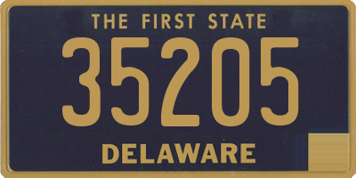 DE license plate 35205