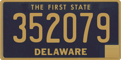 DE license plate 352079