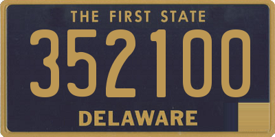 DE license plate 352100
