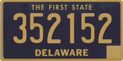 DE license plate 352152