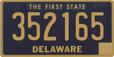 DE license plate 352165