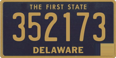 DE license plate 352173